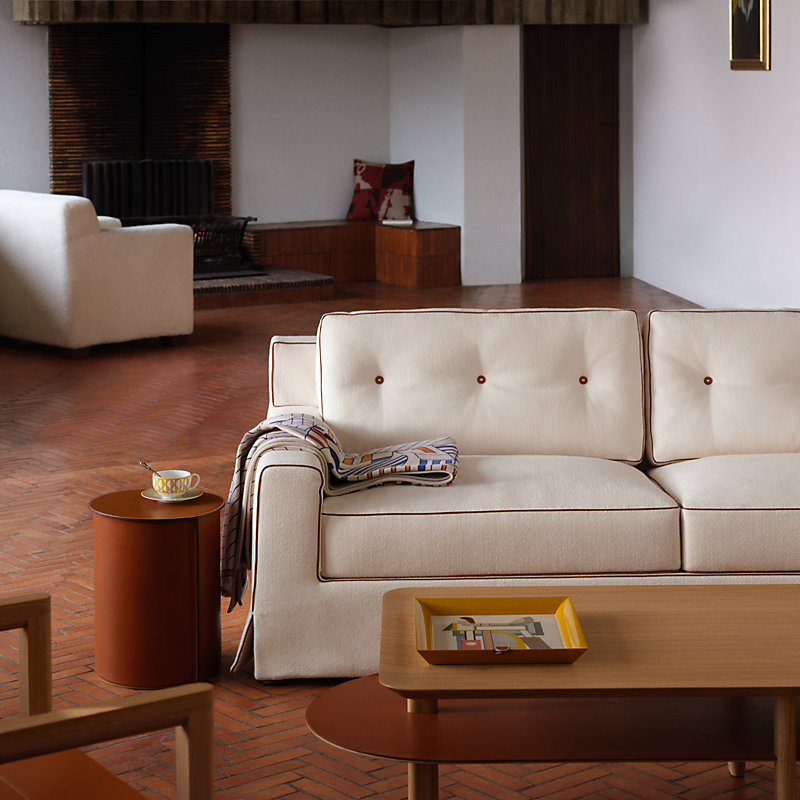 Atrium Selle de Voyage tray, small model - Orange | Hermès USA